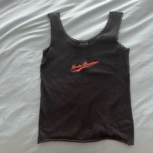 Vintage Embroidered Harley Davidson Tank
